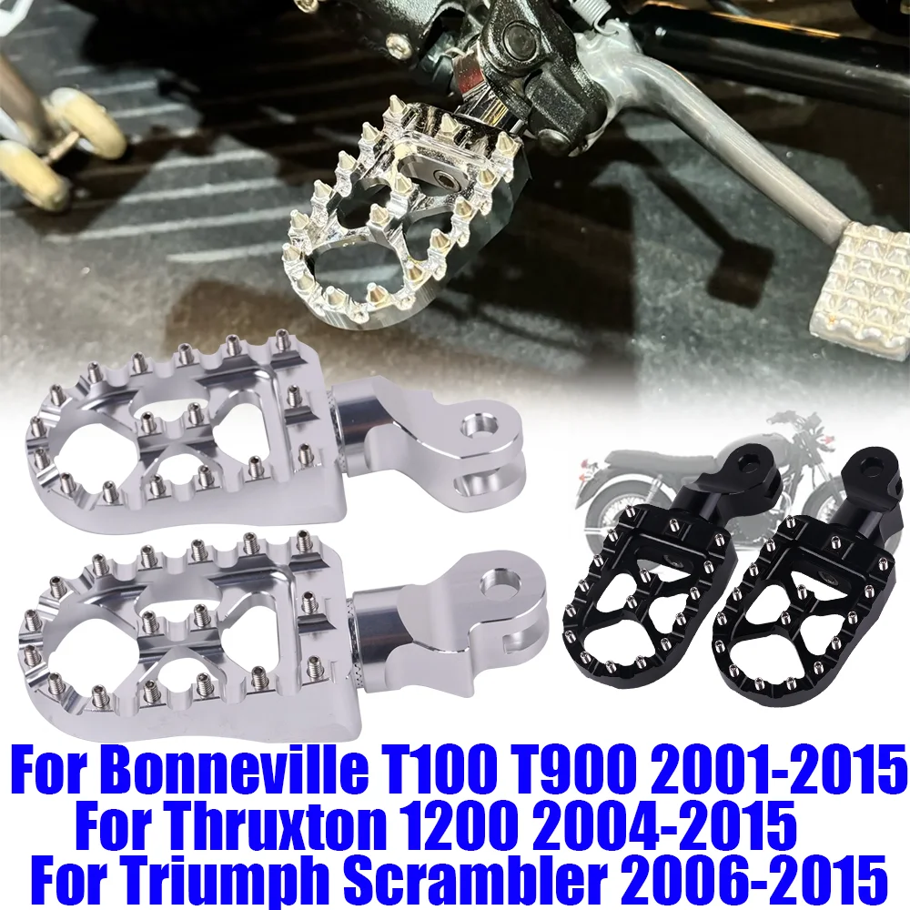 Motorcycle Accessories Front Footrests Footpegs Foot Pegs Pedals for Triumph Bonneville T100 T900 Trunxon 1200 Scrambler 900 motorcycle accessories motorcycle footrests