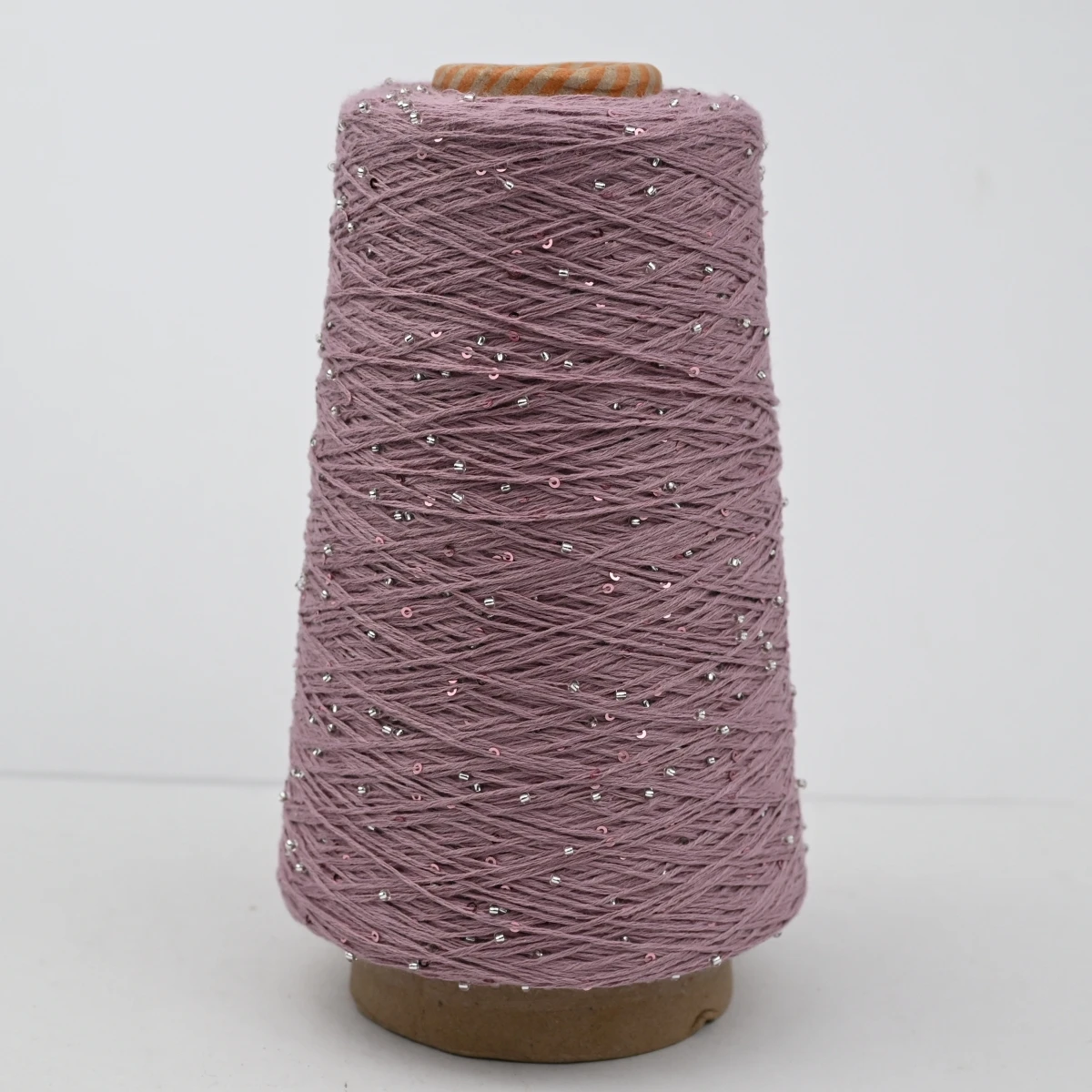 Sequin & Bead cotton yarn 200g 840M 2mm DIY Knitted decoration Hand crochet KNITTING YARN