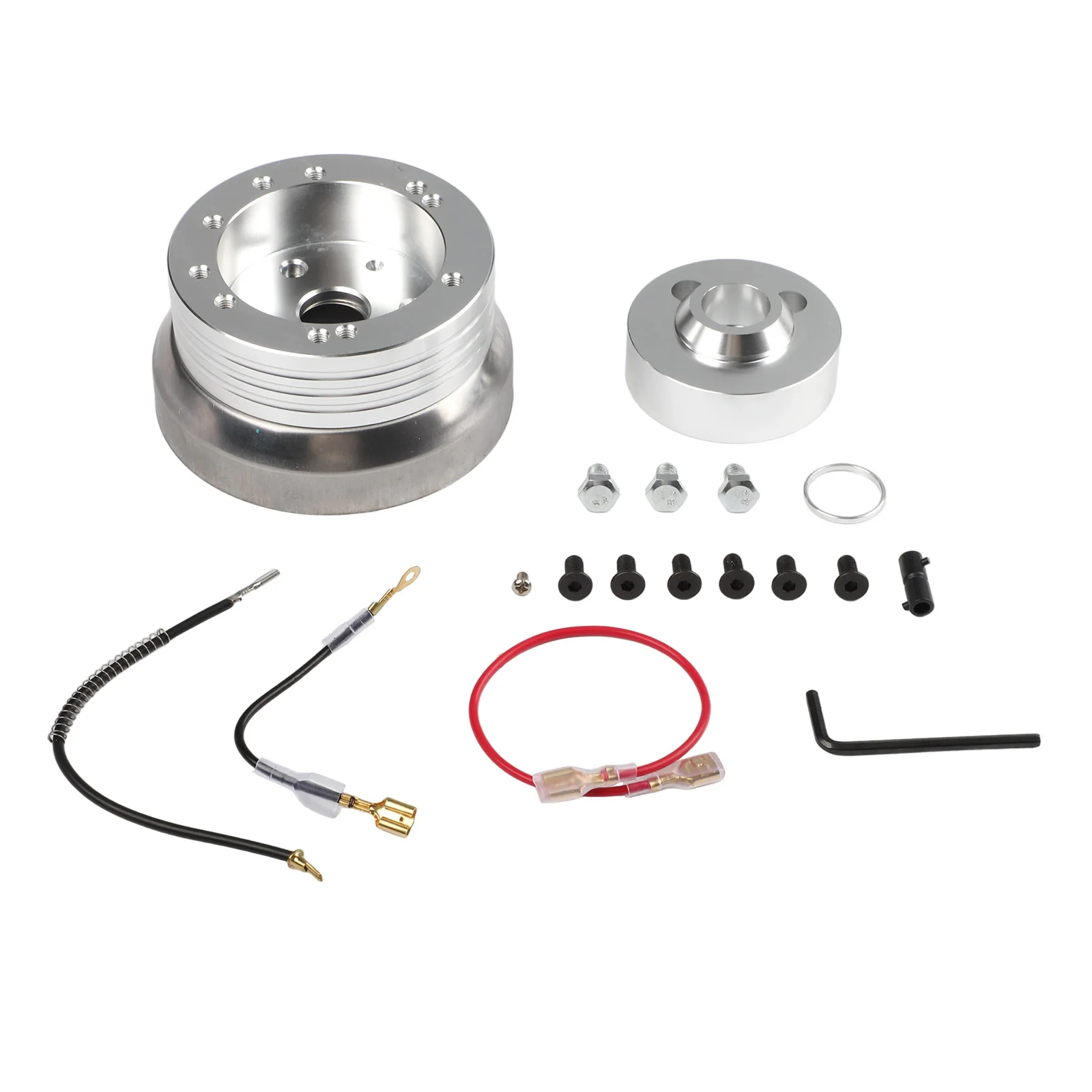 알루미늄 스티어링 휠 어댑터 키트 알루미늄 합금 광택 허브 어댑터 쉐보레용 수정 없이 직접 설치