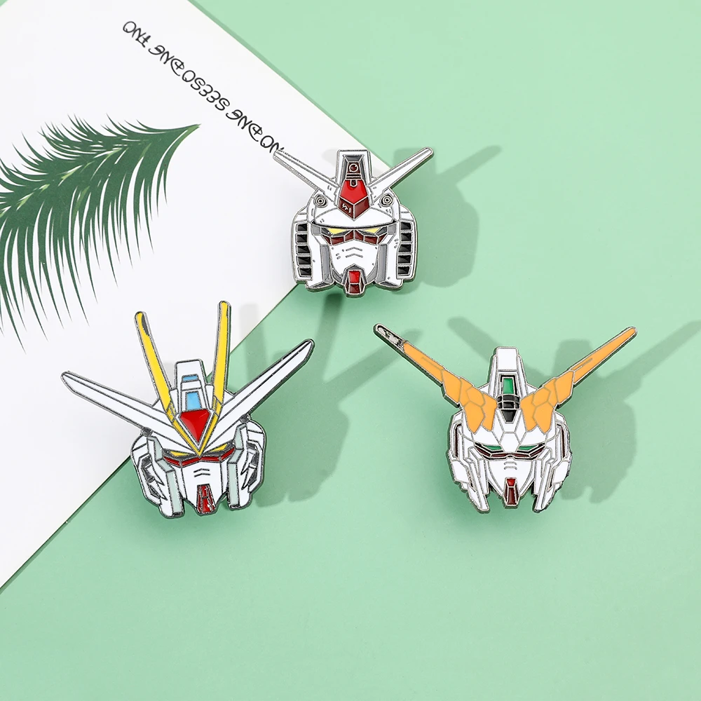 Broches Pin's Têtes Gundam Lot 3 Pcs