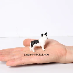 Realistic Mini Dog Figurine Playset - Adorable Puppy Figures for Cake Toppers and Gifts (French bulldog)