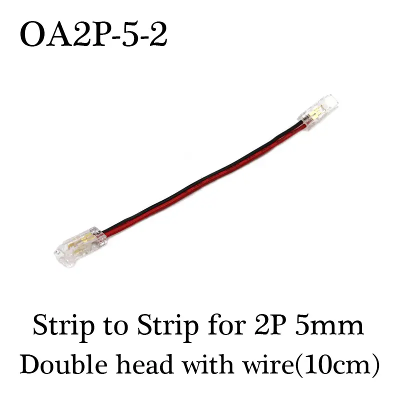 COB LED Wire Connector 5 8 10mm Connection Solderless Mini Buckle FCOB RGB CCT LED Strip Lights 2 3 4 Pin Connector With Wire - Image 20