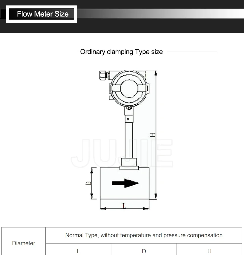 Digital Steam Vortex Air Flow Meter Intelligent Steam Compressed Air High-precis