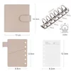 Moterm Luxe 2.0 Series Pocket Size Planner Pebbled Grain Leather A7 Notebook with 30MM Ring Mini Agenda Organizer  Diary Notepad 2