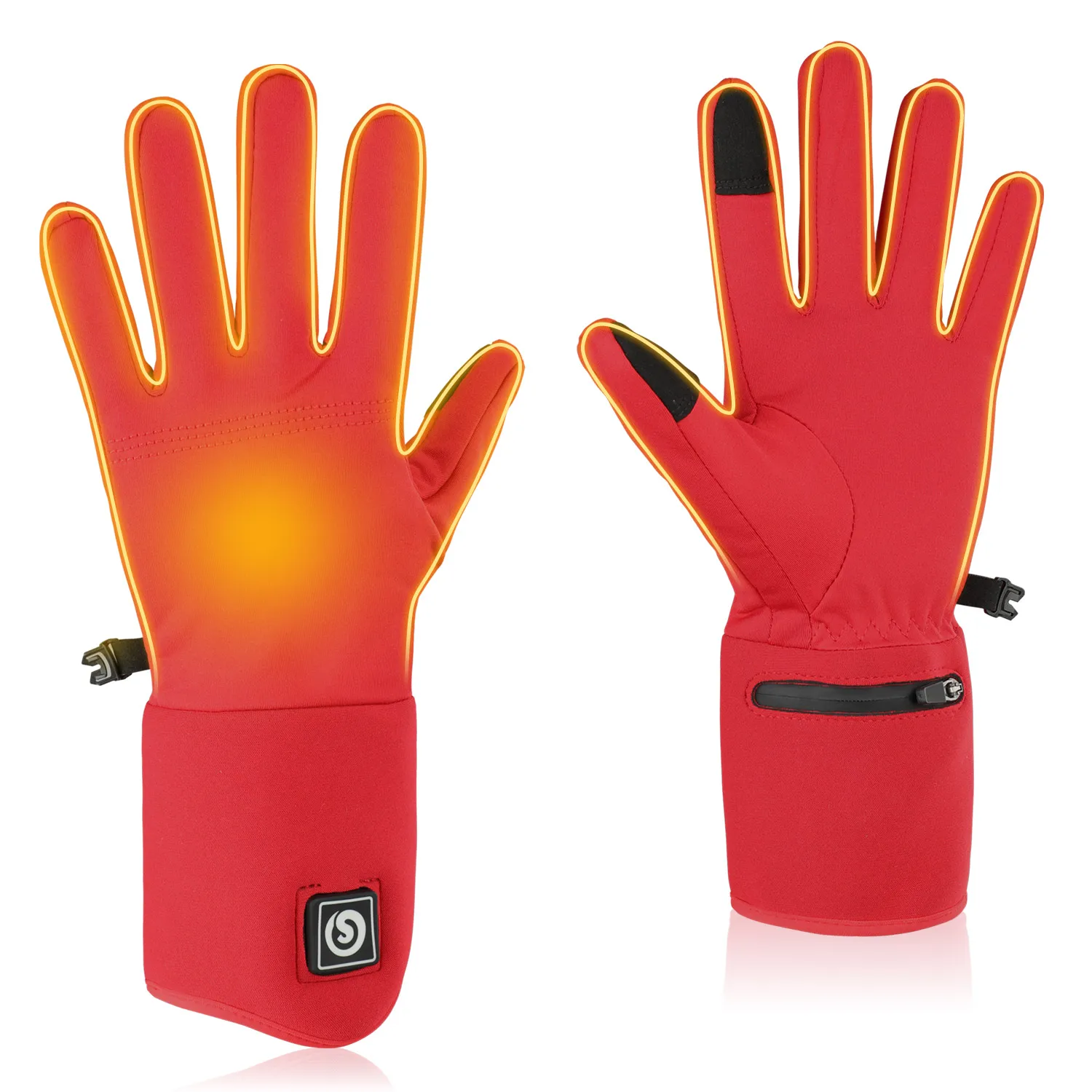 

DAY WOLF Electric Heated Gloves Rechargeable Battery Hand Warmer Touchscreen For Hunting Fishing Skiing Motorcycle Cycling Winte