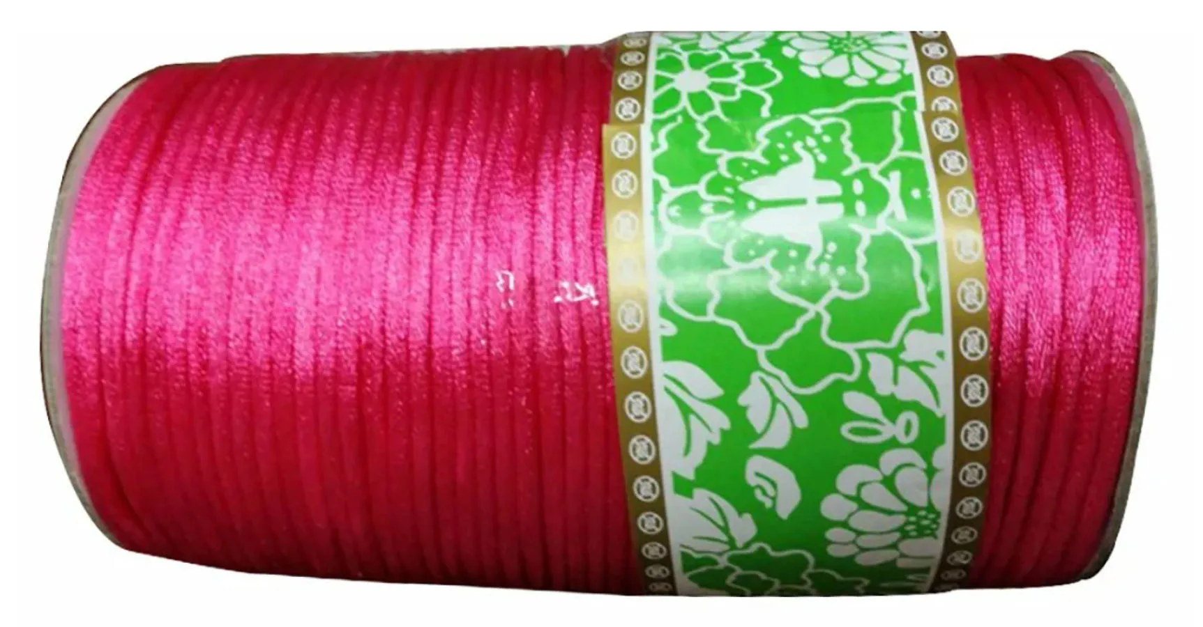 

3mm Dk Pink Rattail Nylon Cord+120M/Roll DIY Jewelry Findings Accessories Macrame Rope Beading String Bracelet Thread