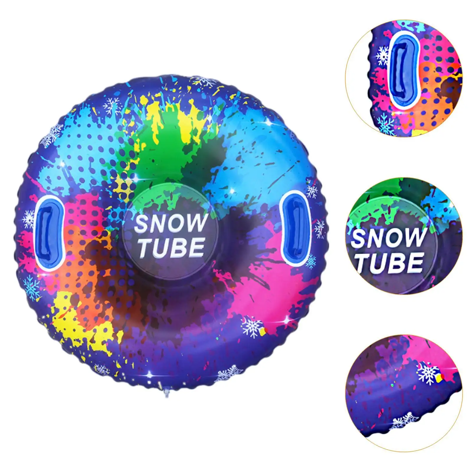Inflatable Snow Tube Inflatable Sled Winter Snow Tube， Outdoor 37 in Skiing