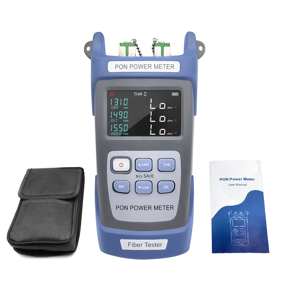 AUA-320A/U Handheld Fiber Optical PON Power Meter FTTX/ONT/OLT 1310/1490/1550nm FTTH Optical Fiber Tester