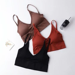 Women Sexy Crop Tops Tube Top Female Streetwear Sleeveless Camis Seamless Sports Lingerie Tee Bra Crop Top Bandeau Top Tank
