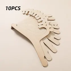 Set of 10 Wooden Baby Hangers - Stylish Nursery Decor and Functional Storage Solution (10PCs)