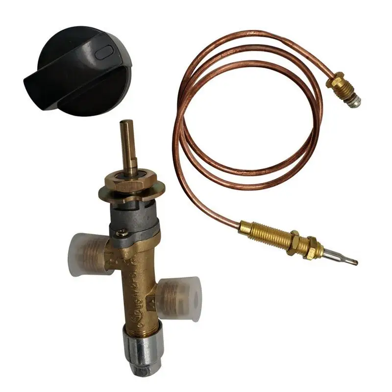 

LPG Fire Pit Gas Control Kit Propane Gas Stove Basin Flame Failure Safety Control Kit Durable Universal Shaft