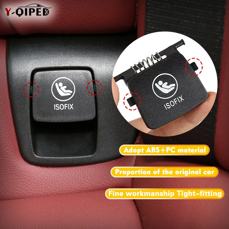 Car Seat Covers For BMW G01 Car Rear Child Seat Anchor ISOFix Cover Flap 52207474100 Auto Replacement Parts For BMW X3 X4 G02 G08