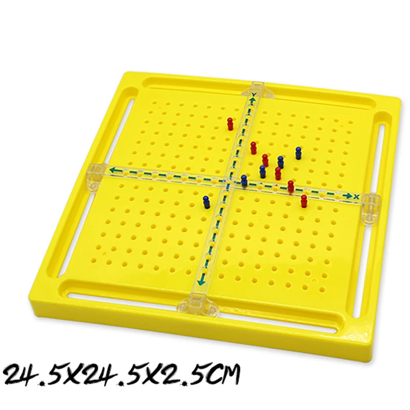 Children Math Peg Board Montessori Didactic Aids Slidable Coordinate Axis Learn Equation Toys Classroom Auxiliary Teaching Tools