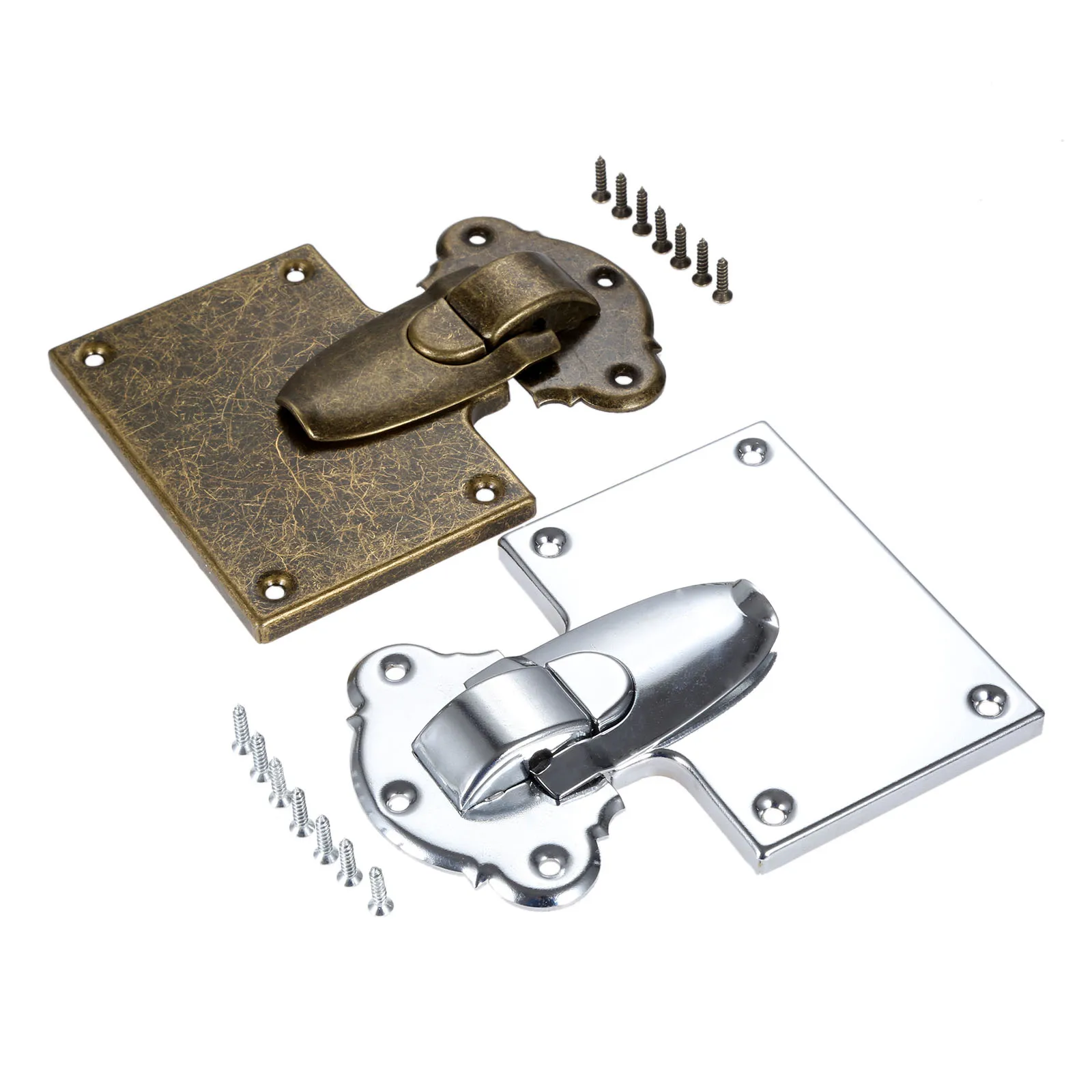 

1pc Toggle Hasp Latch Jewelry Wooden Box Clasps Locks Toolbox Gift Box Counter Drawer Buckle Locks 105*133mm