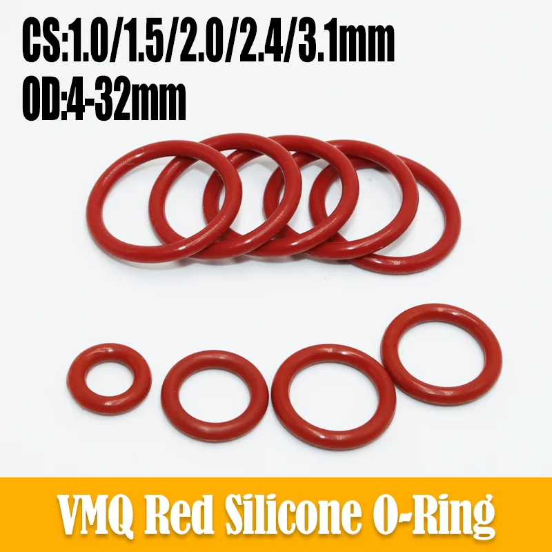 Uxcell Silicone O-Ring 45mmx41.2mmx1.9mm VMQ Seal Rings