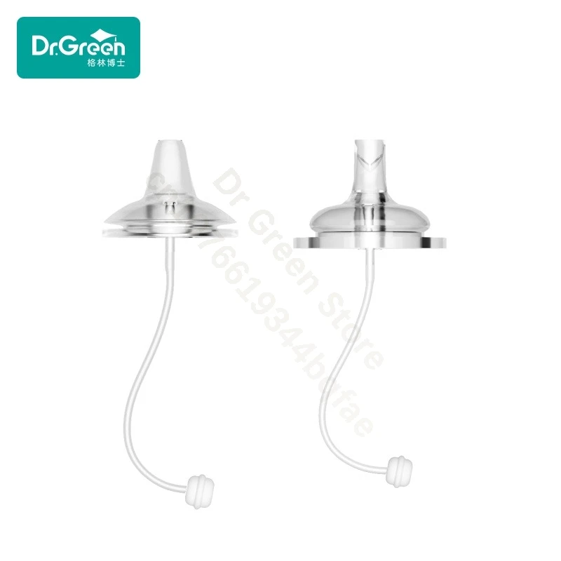Dr.Green  Bottle anti-colic straws 360° Gravity Ball Duckbill straws Wide Mouth Nipple Safe silicone material soft texture, 4