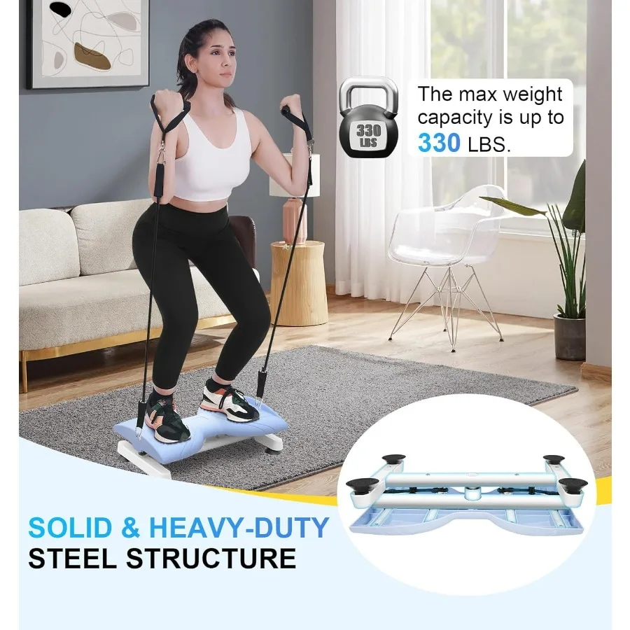 Waist Twister Machine Exercise,Ab Workout Machine,Noiseless Waist Twisting Fitness Tool, Waist Trainer For Women & Men,330 Lbs C