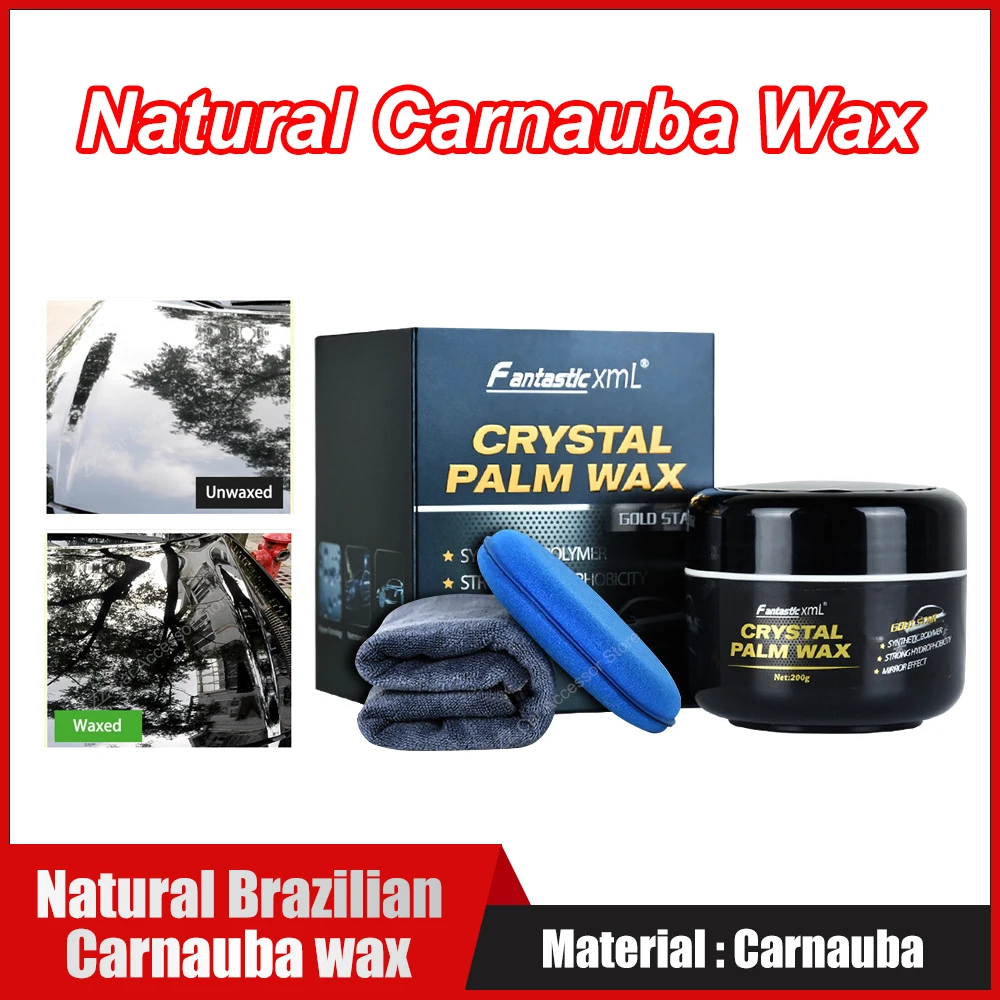 

Натуральный бразильский воск для краски Carnauba, лак для красоты и удаление пятен, восковое покрытие для автомобиля против царапин, твердый воск, воск для автомобиля, 200 мл