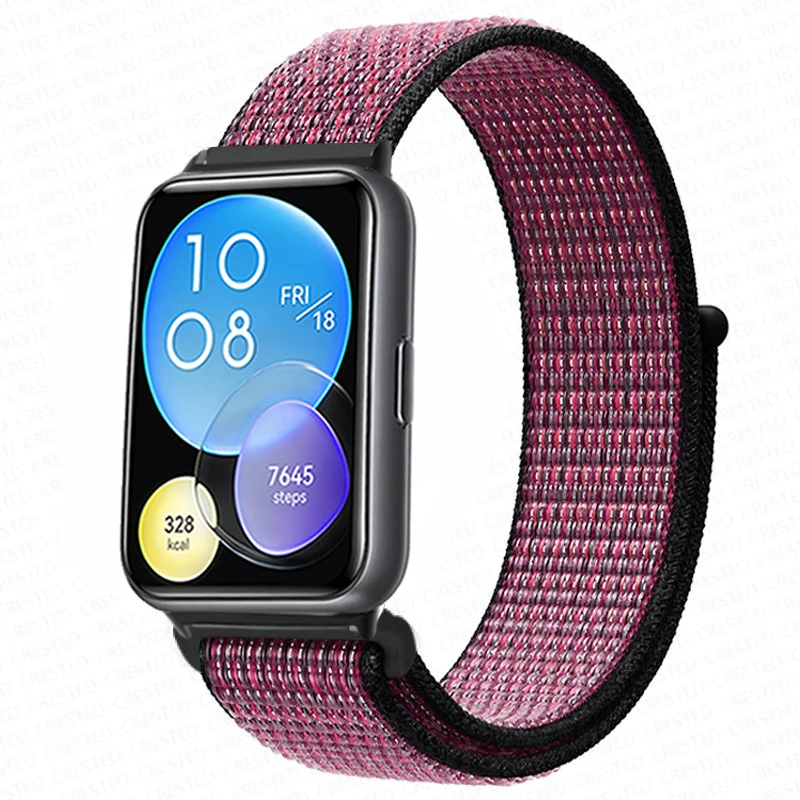 Enhanced Nylon Loop Band Smartwatch Replacement Wristband Bracelet - Durable and Stylish Nylon Strap