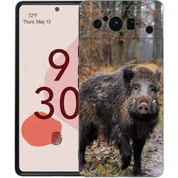 Luxurious Black Wild Boar Soft TPU Phone Case - Pixel 9A (A1)