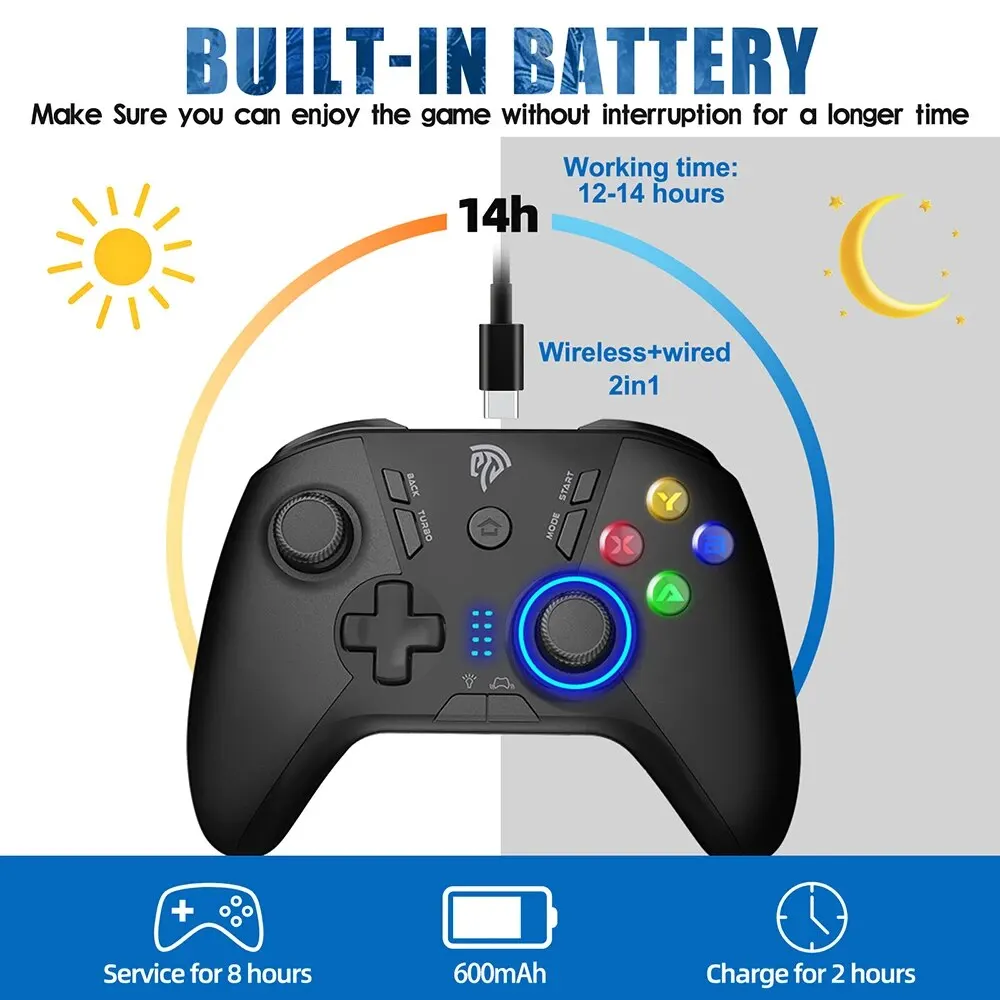 EasySMX 9110  е ̽ƽ, PS3 PC  ȵ̵ TV ڽ  Ʈѷ, 4   ư, 2.4G