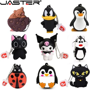 JASTER USB 플래시 드라이브, 만화 펜 드라이브, 64GB, 예쁜 USB 스틱, 32GB 방수 U 디스크, 16GB 비산 방지 8GB, 128GB, 어린이용 선물