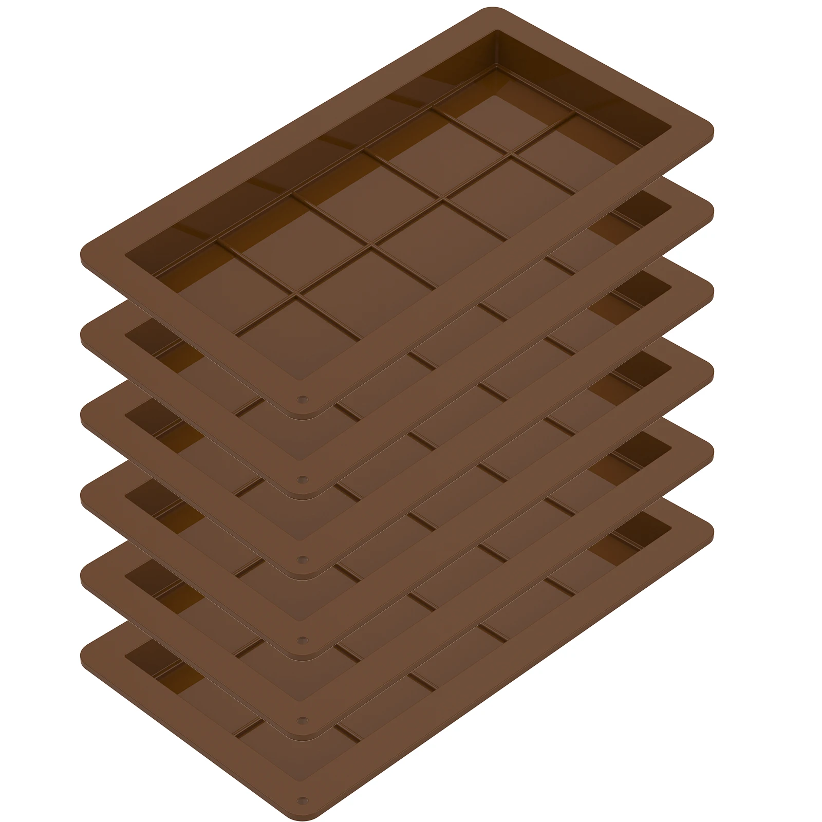 Chocolates Bar Molds Large Silicone Chocolates Bar Molds Reusable Snap Bars Making Set Non-stick Break Apart Candy Bar Molds