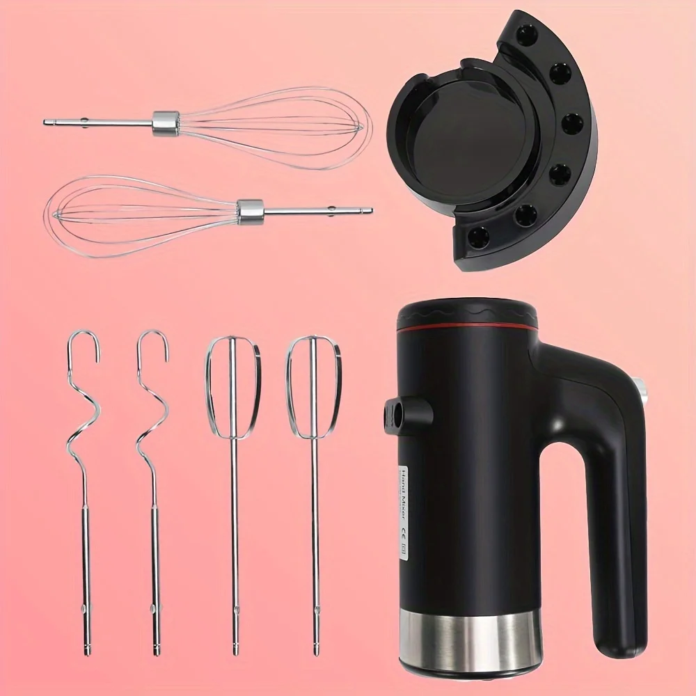 

1 Set, Egg Beater, High-Power 400W Hand Mixer, Baking Beater With Multiple Attachments, Durable Plastic, Perfect For Whipping