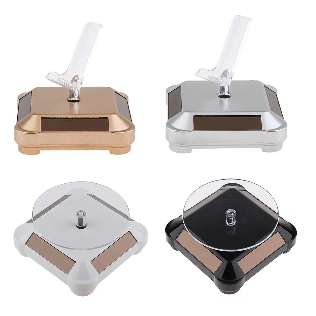 

Premium Solar / Battery Powered Jewelry Camera Watch Display Turntable Turn