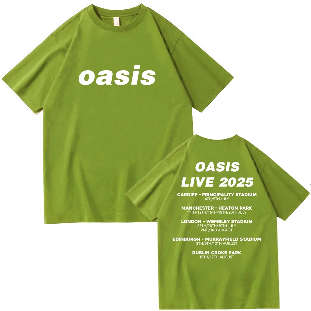 oasis 2025 ツアー Tシャツ Lサイズ オリーブグリーン　オアシス Tシャツ Logo 【UKデザイン】 Black | Oasis Live '25 JAPAN Official