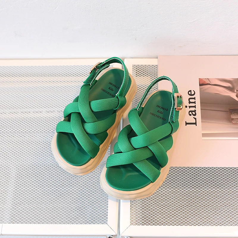 Summer New Children's Comfortable Sandals Korean Baotou Fashion Boys' Super Soft Girls' Sandy Beach Shoes 4-15 Years Old