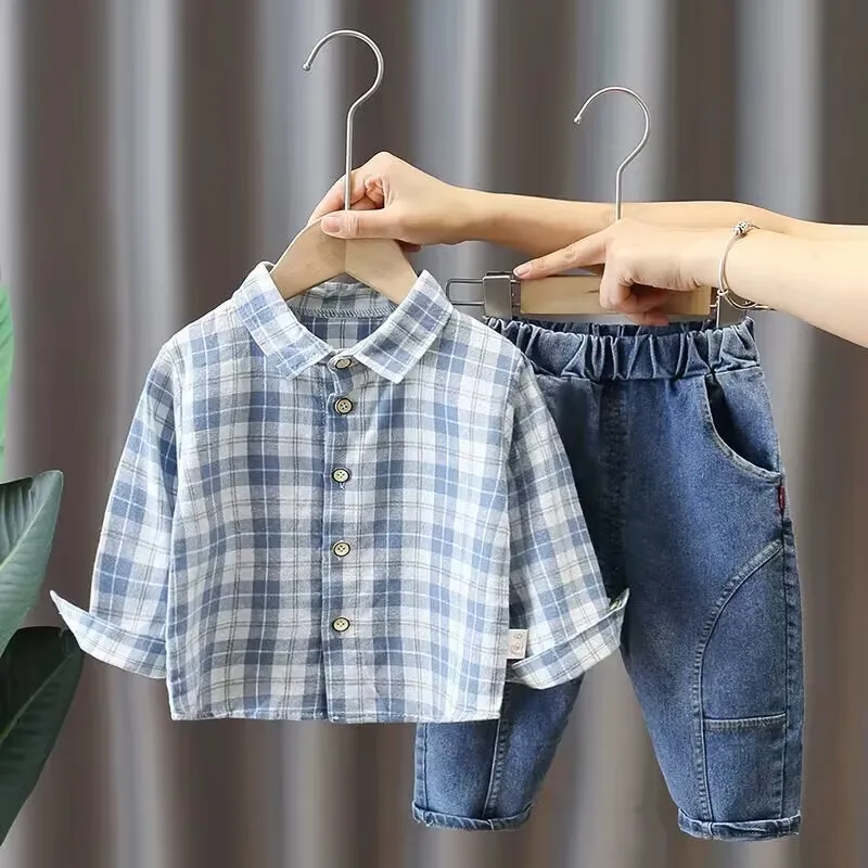 Baby 3-Piece Vest, Shirt & Jeans Set 6