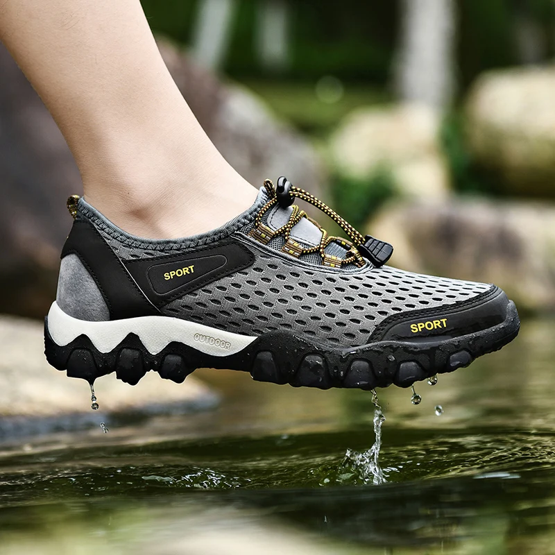 

Comfortable Outdoor Non Slip Quick Dry Mountain Hiking Shoes For Men Wear-resistant Breathable Climbing Trekking Sports Sneaker