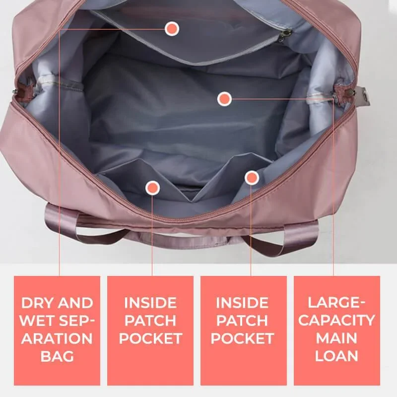 New Large Capacity Folding Travel Bags Waterproof Tote Handbag Travel Duffle Bags Multifunctional Women Travel Bags Dropshipping 5