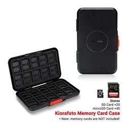Pop - Up Style 60 - Slot Portable Memory Card Holder Wallet (Black)