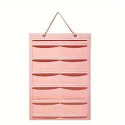 Chic Hair Accessories & Glasses Organizer Wall Decor (Style Pink)