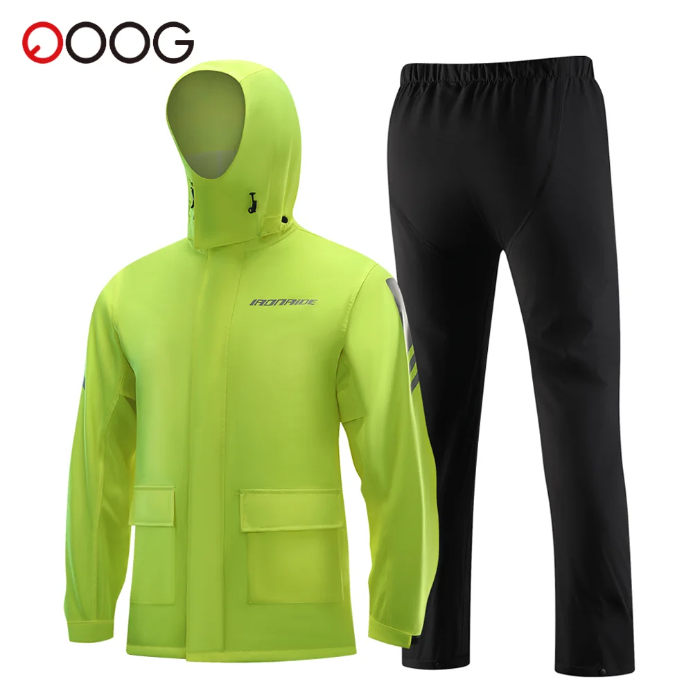 Motorcycle Raincoat Waterproof Clothing Rainy Days Ultra-thin Raincoat Set Motocross Breathable Comfortable Reflective Rain Coat