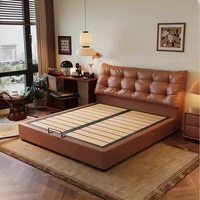 Lit Simple européen Design de beauté plancher nordique château de beauté de luxe lit moderne chambre enfants Letto Matrimoniale meubles 5