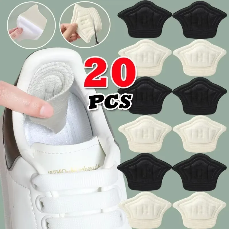 20Pcs Heel Insoles for Patch Heel Pads Sport Shoes Adjustable Size Feet Pad Insole Shoe Pads Protector Back Sticker Wholesale