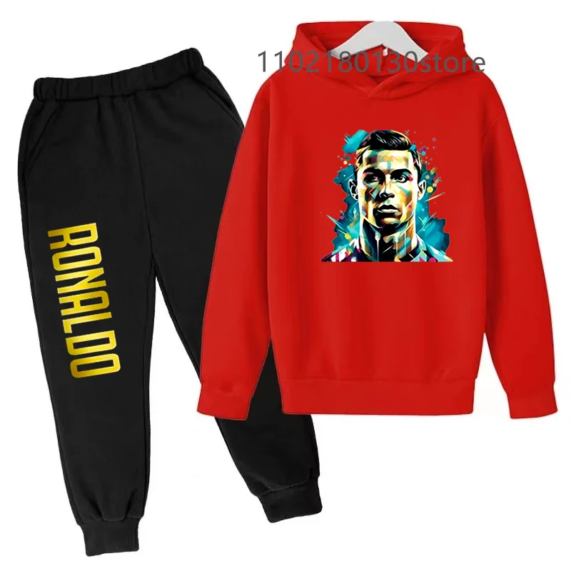 Kids New Clothes Spring/Autumn Gifts Celebrity Idol Hoodie+Pants 2P Sportswear 3-13Y Boys/Girls Casual Jogging Coat Set