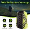 High-quality Waterproof Backpack Cover 20-50L Reflective Strips Anti-Slip Buckle 210T Thick Fabric 90-110g True-to-Color Design 3