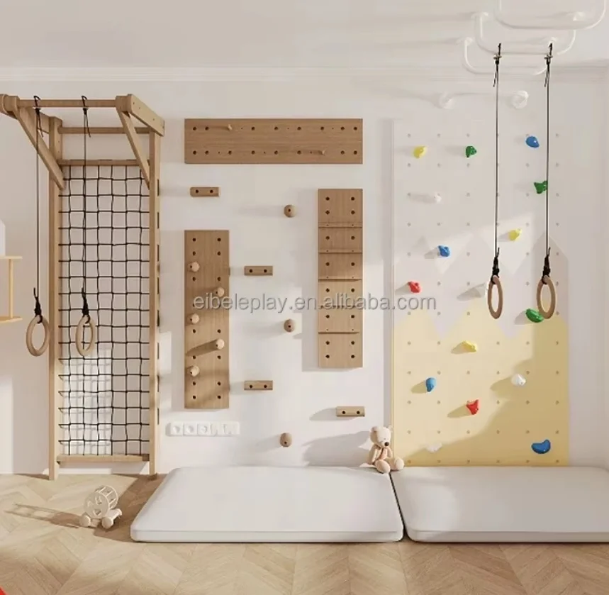 Kids Playground Equipment Multifunctional Commercial Climbing Walls Classic Indoor Outdoor Children Rock Climbing Wall