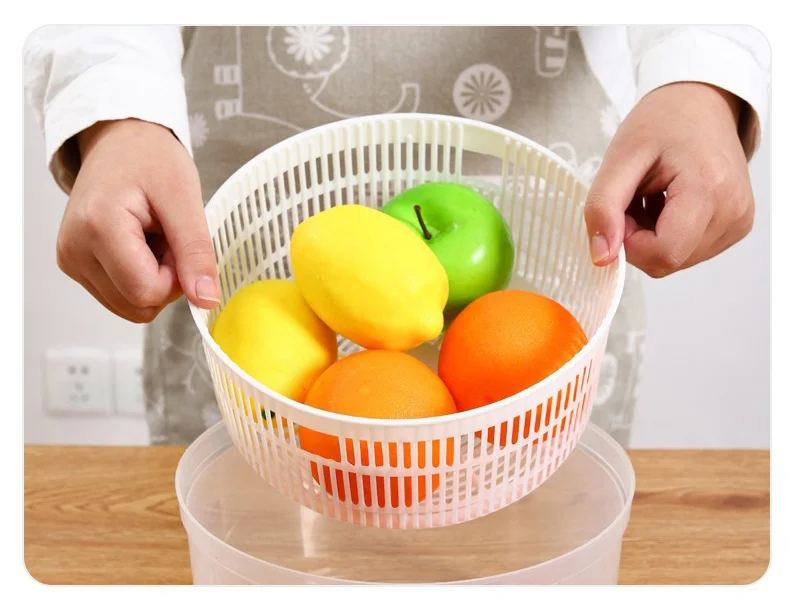 Salad spinner fruit vegetable drier storage basket 1pc kitchen tools