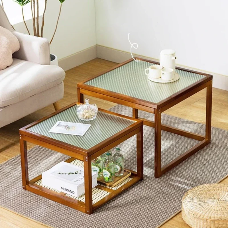 Kawaii Luxury Coffee Table Trau Living Room Small Design Nordic Coffe Table Mesa Lateral Minimalist Kaffee Tische Furniture Home