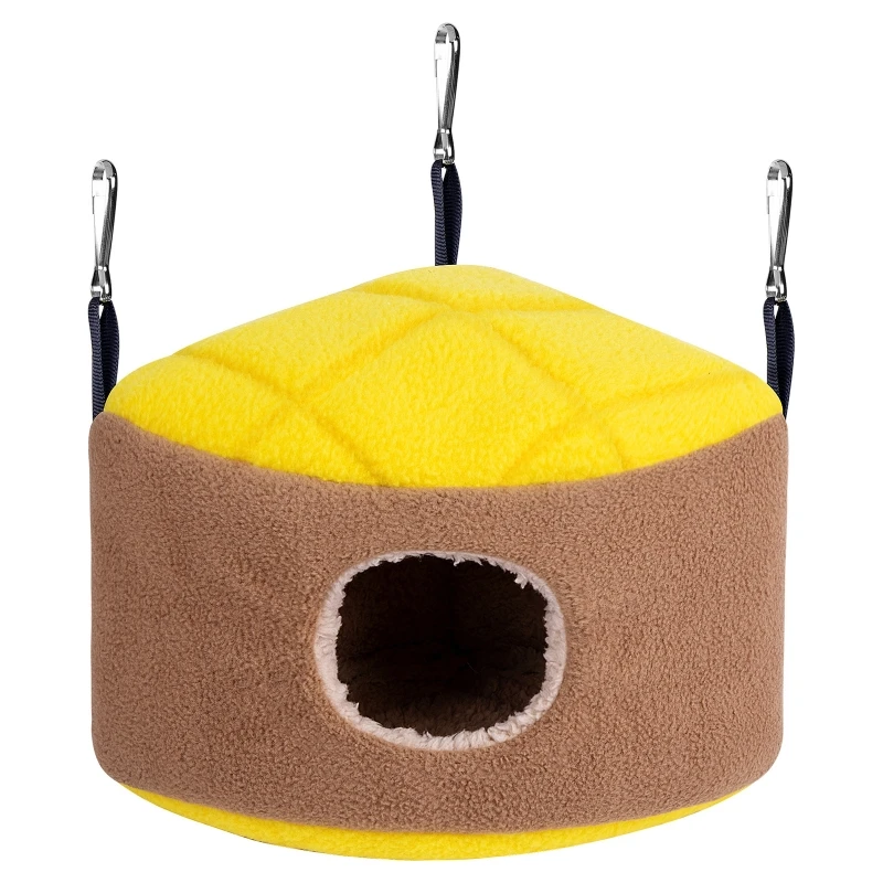 

Parrot Hammock Plush Snuggle Winter Warm House Hanging Cave for Lovebirds M68E