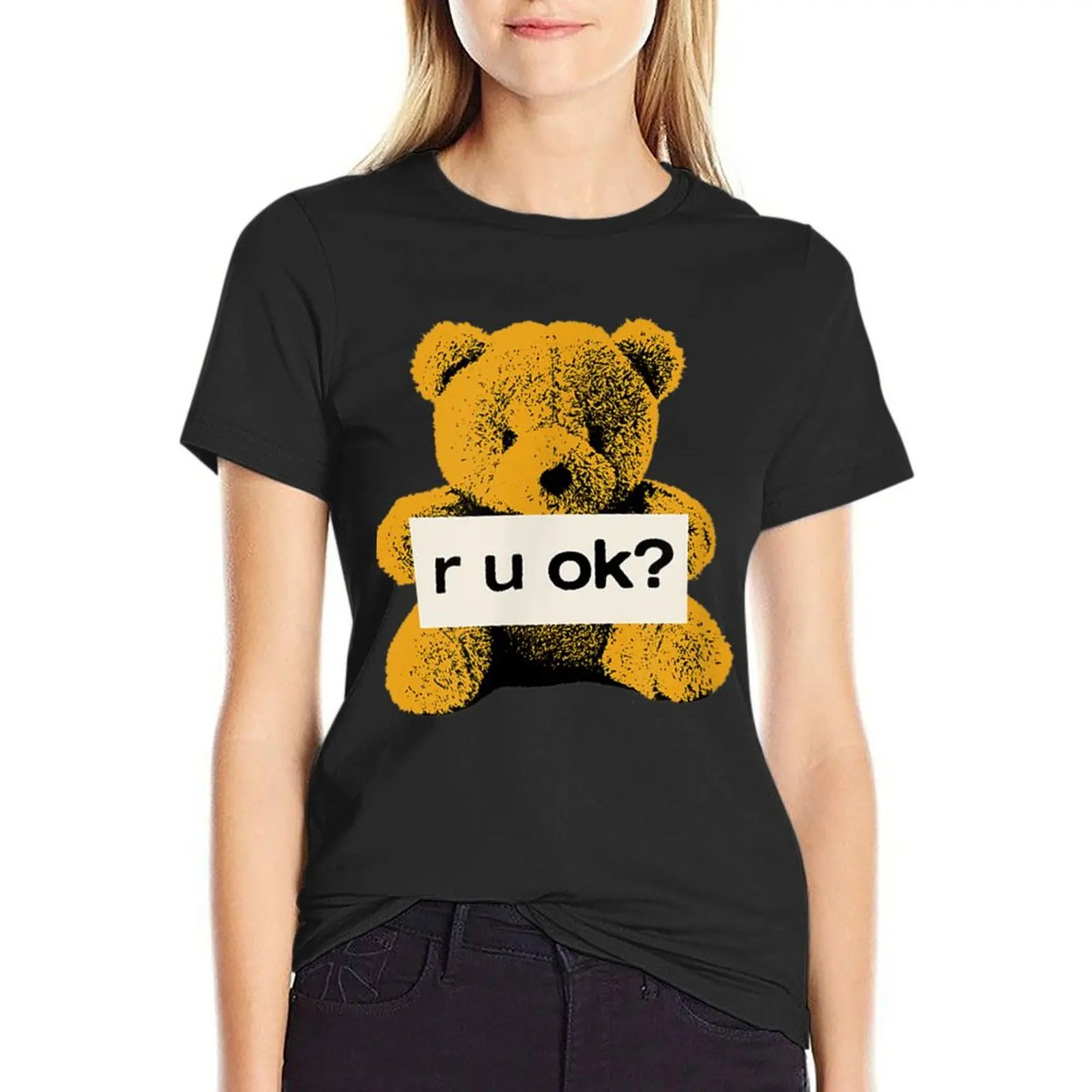 

Футболка r u ok, забавная блузка, Женские топы от пота