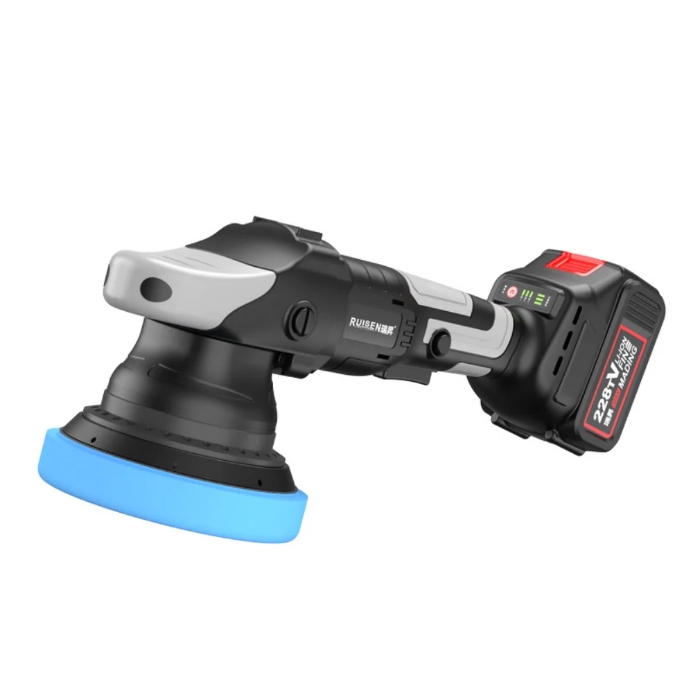 Cordless Car Polisher Electric Wireless Auto Beauty Polishing Machine Noiseless 3 Speeds Adjustable Car Waxing Cleaning Kit