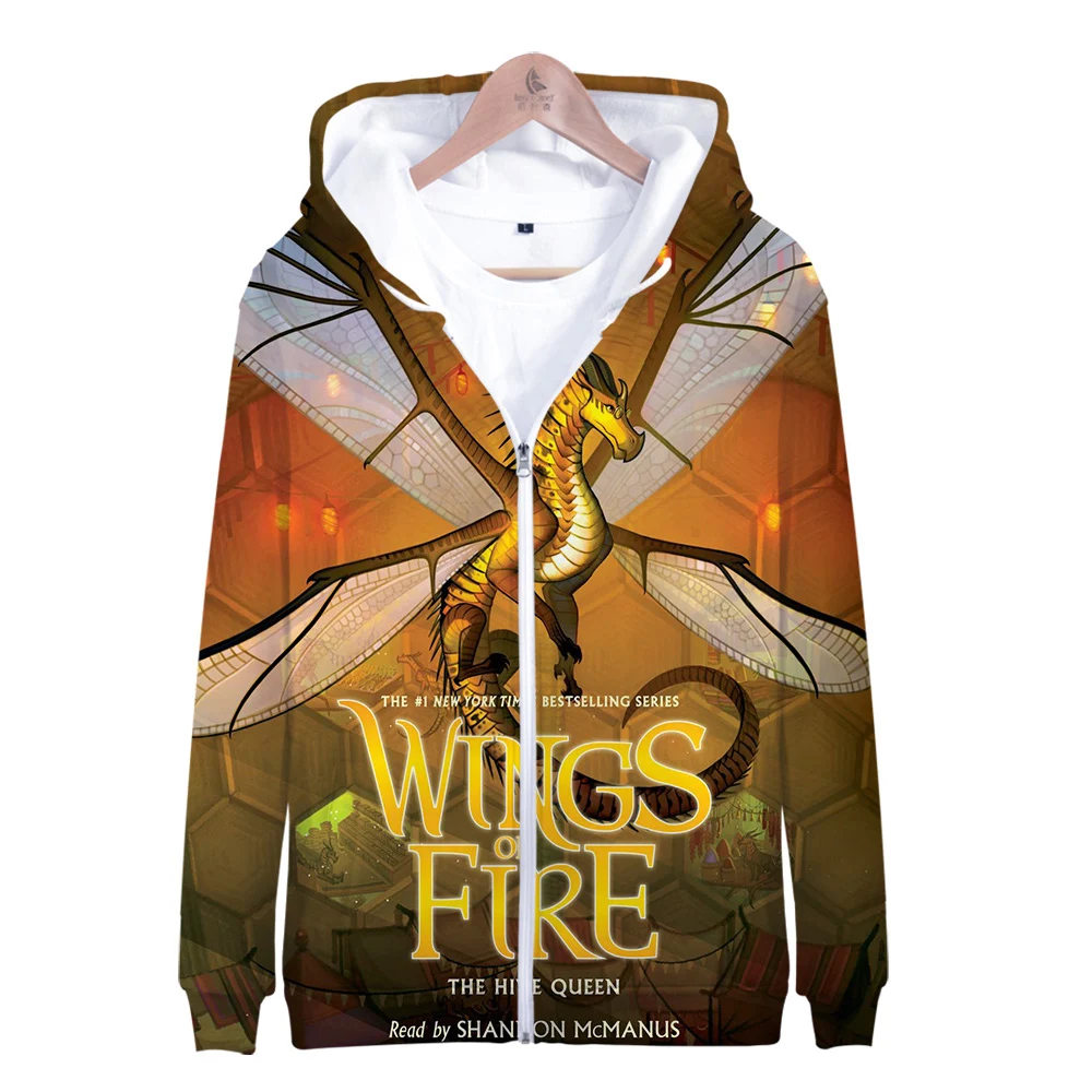 

Bslnxnma Wings Of Fire 3D Long Sleeve Zipper Hoodies Casual Sweatshirt Women Casual Popular Clothing Men Coat