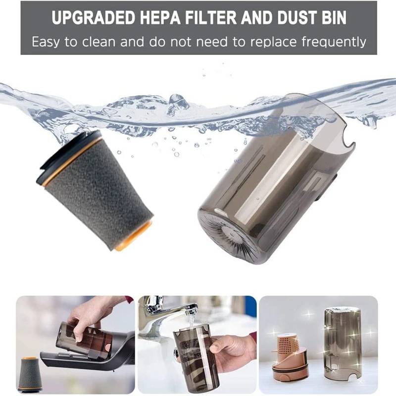 휴대용 무선 자동차 진공 청소기, 13000PA 핸드 USB 진공 청소기, HEPA 필터 포함, 자동차 가정 애완 동물 털 청소