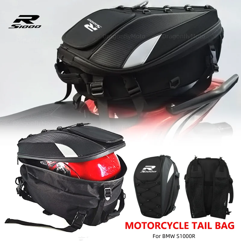 

Motorcycle Tail Bag For BMW S1000R S1000 R S 1000 R 2017 2018 2019 2020 2021 Waterproof Large Capacity Multifunction Helmet Bag